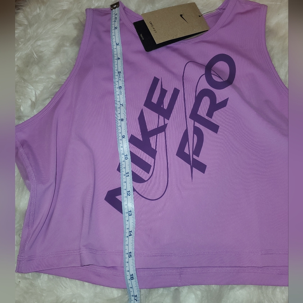Nike Pro Dri-Fit Purple Crop Top XL - Picture 11 of 13